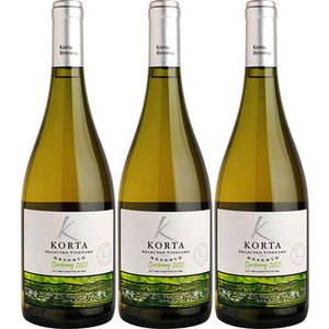 Pack 3 Korta Selected Vineyard Reserve Chardonnay 2022