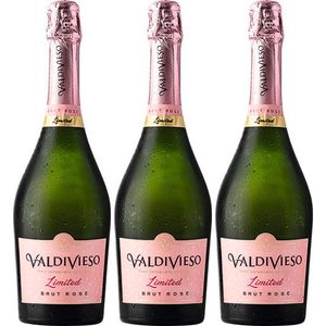 Pack 3 Valdivieso Limited Brut Rose 750cc