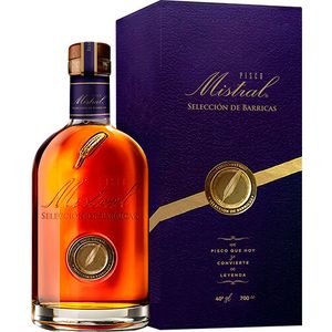 Pisco Mistral Seleccion De Barrica 40° 700cc En Estuche