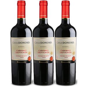 Pack 3 Casa Donoso Evolucion Cabernet Sauvignon Reserva 2021