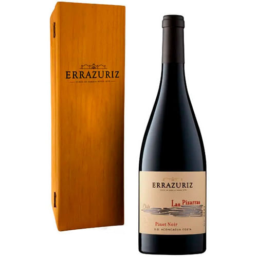Errazuriz Las Pizarras Pinot Noir Aconcagua Costa 2021 En Caja De Madera