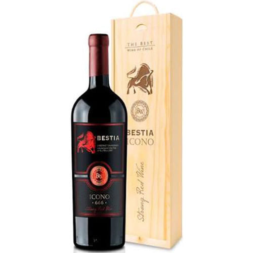 Bestia Icono 666 Ensamblaje Tinto 2022 En Caja De Madera